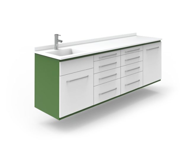 GRUP DENTAL - ANEMON 06 WALL MOUNTABLE CLINICAL BENCH
