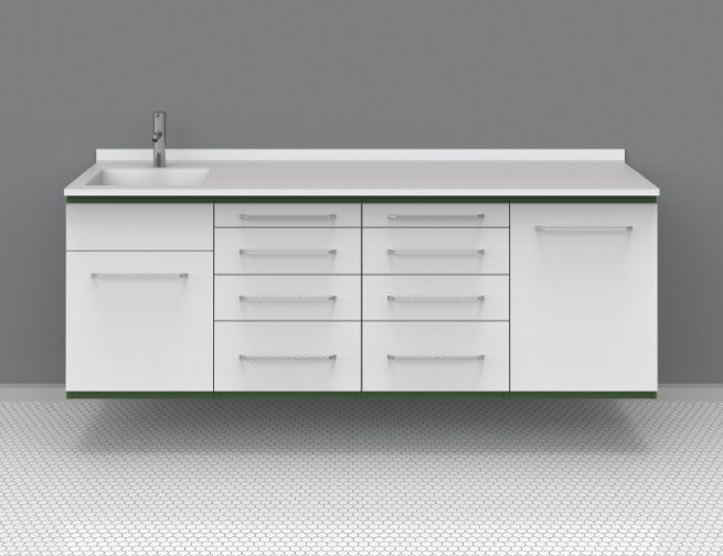 GRUP DENTAL - ANEMON 06 WALL MOUNTABLE CLINICAL BENCH