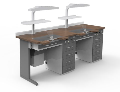 GRUP DENTAL - TWO-PERSON DENTAL TECHNICIAN TABLE